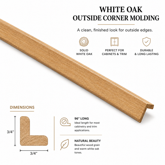 Outside Corner Molding 3/4" x 3/4"
