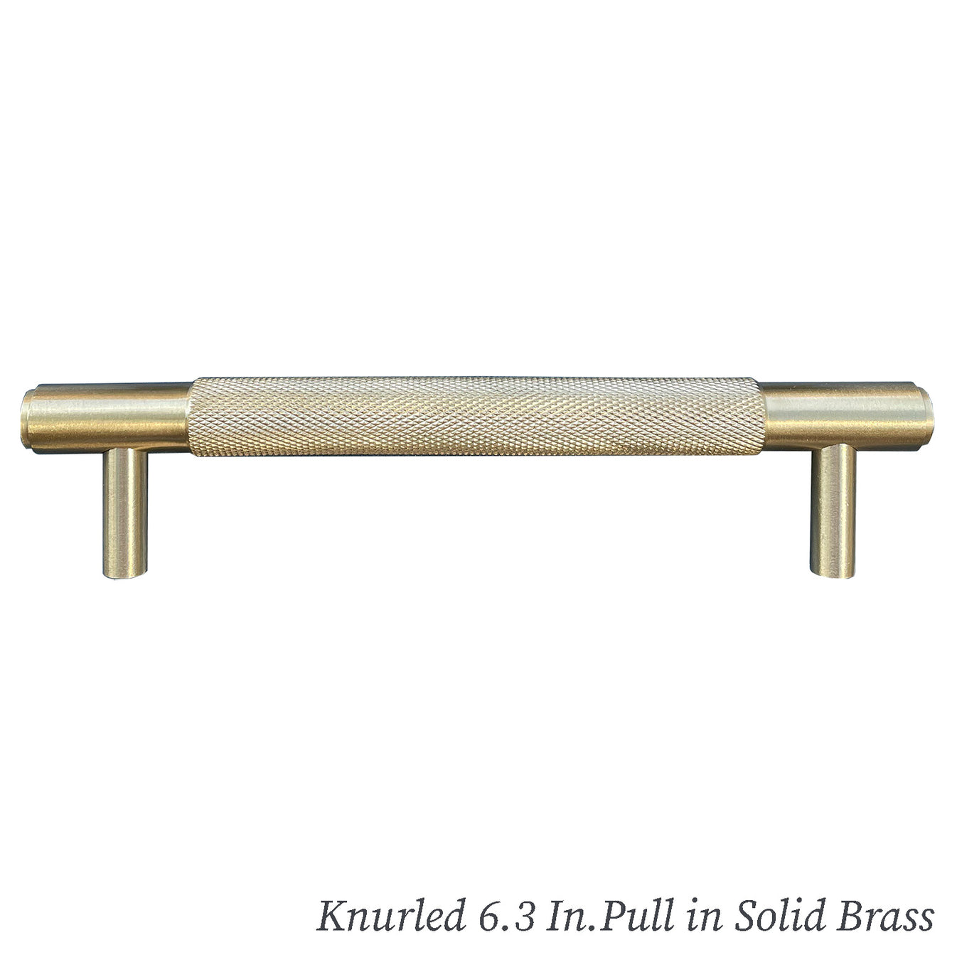 Solid Brass Modern hardware Knurled Pulls knobs Reclaimed & Brass Co.